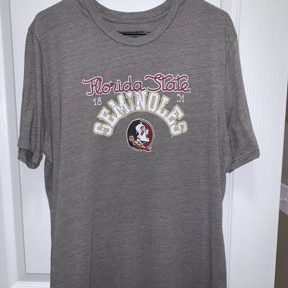 Image One Tops - Florida State University Seminoles T-Shirt Gray XL